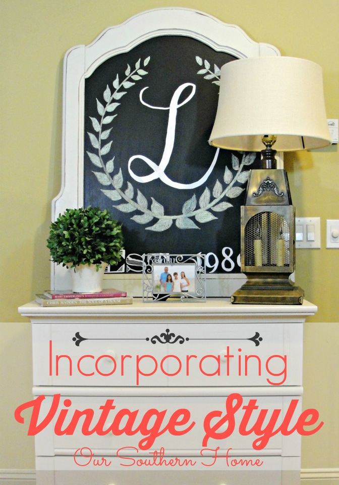 Incorporating Vintage Style via Our Southern Home #ad #sauder