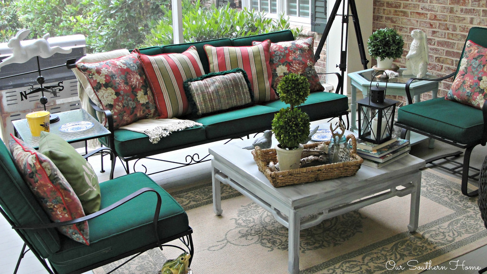 Summer on the screened porch with Our Southern Home #summerathome #porch