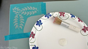 Beach inspired porch sideboard with Annie Sloan Chalk Paint by Our Southern Home
