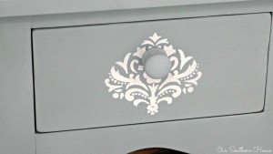 Beach inspired porch sideboard with Annie Sloan Chalk Paint by Our Southern Home