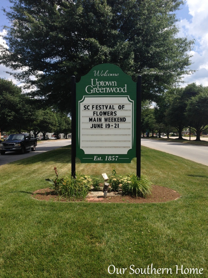 SC Festival of Flowers in Greenwood, SC via Our Southern Home #flowers