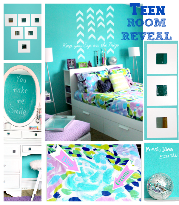 Teen Room Reveal collage