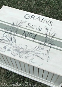 Toy Chest Makeover with Annie Sloan Chalk Paint with graphic How-To by Our Southern Home
