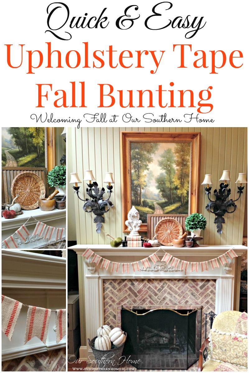 Fall Mantel and a Craft Project - Our Southern Home