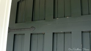 Fall clean up and DIY paint finish for concrete planter via Our Southern Home