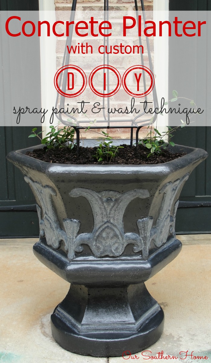 Concrete Planter Makeover
