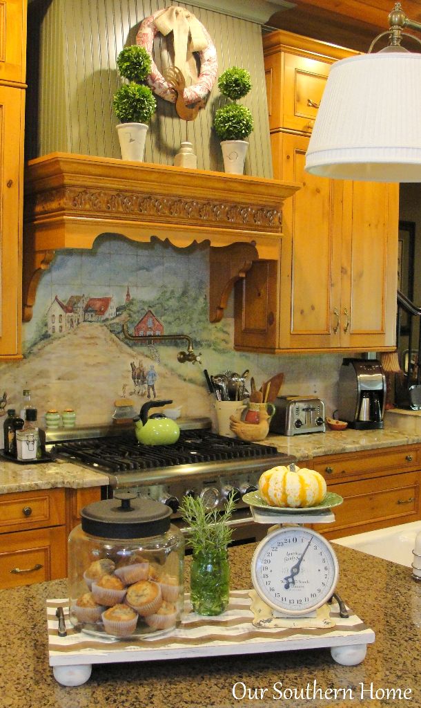 Simple touches fall home tour with Our Southern Home #fall #falltour #frenchcountry