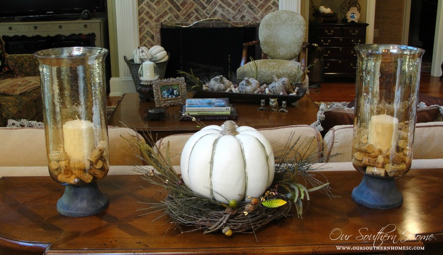 Simple touches fall home tour with Our Southern Home #fall #falltour #frenchcountry