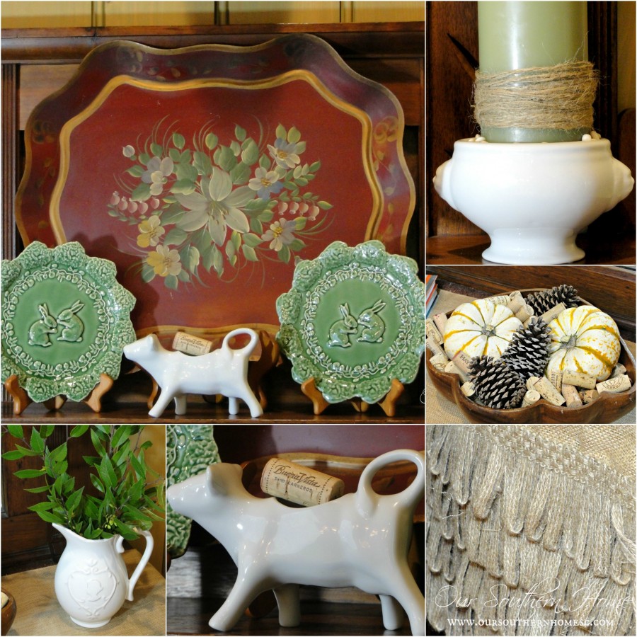 Simple touches fall home tour with Our Southern Home #fall #falltour #frenchcountry