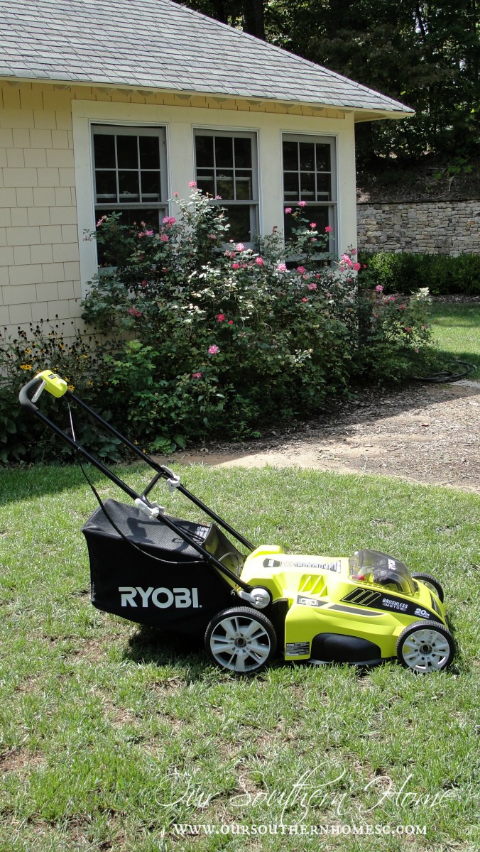 Ryobi 40V Lithium-Ion Brushless Mower review via Our Southern Home