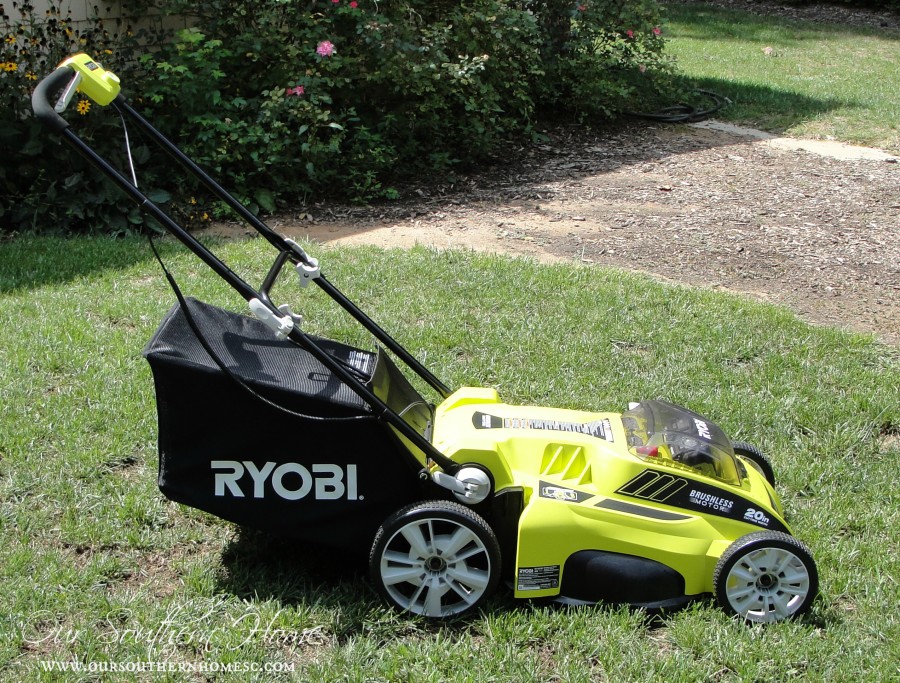 Ryobi 40V Lithium-Ion Brushless Mower review via Our Southern Home