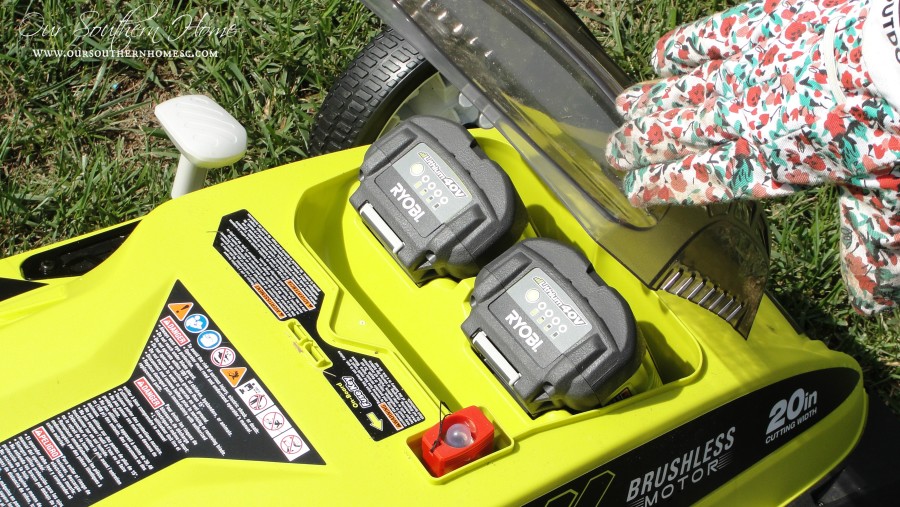 Ryobi 40V Lithium-Ion Brushless Mower review via Our Southern Home