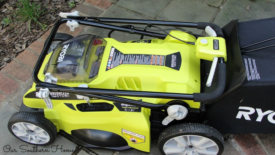 Ryobi 40V Lithium-Ion Brushless Mower review via Our Southern Home