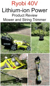 Ryobi 40V Lithium-Ion String Trimmer and Mower review via Our Southern Home