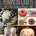 25+ Creative Pumpkin Crafts round-up via Our Southern Home #fallcrafts