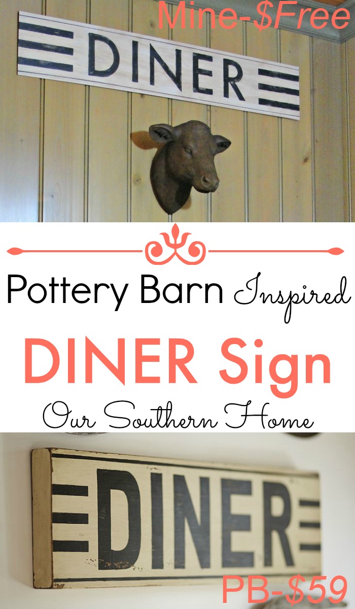 Pottery Barn Inspired Diner Sign