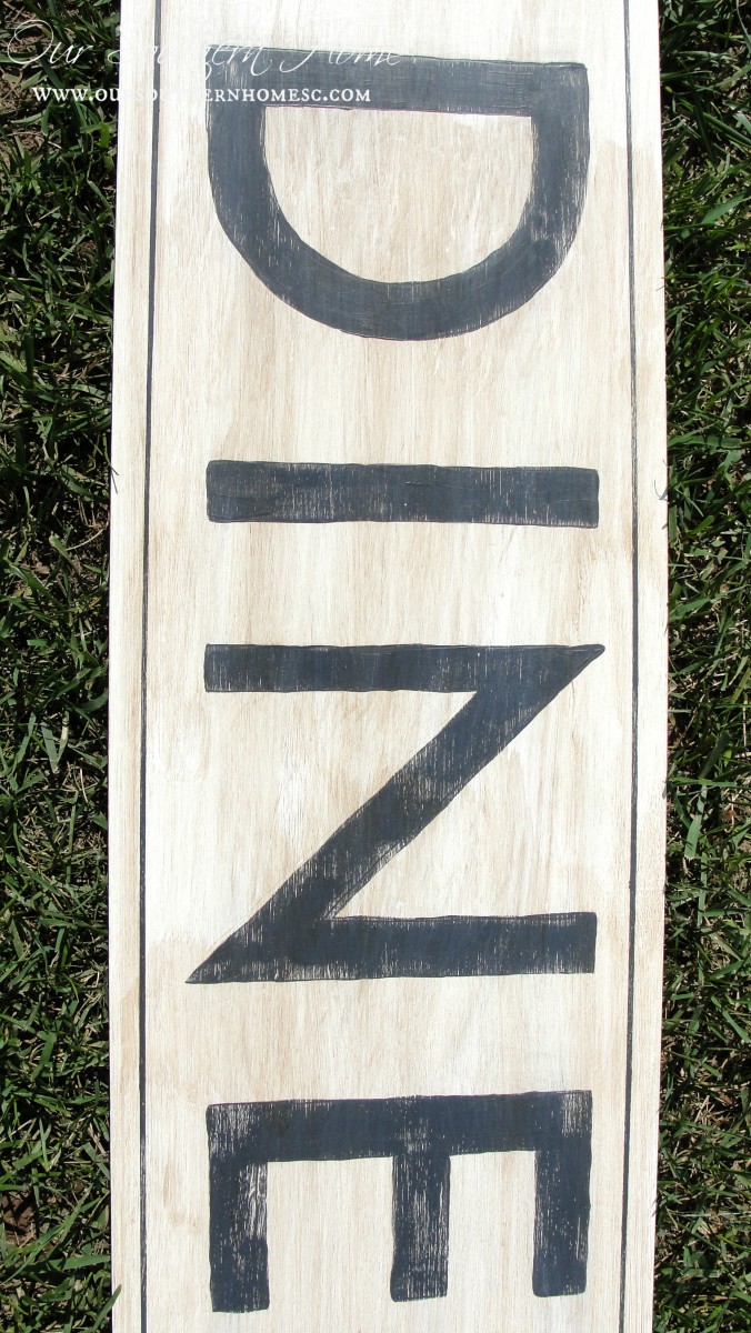 Pottery Barn Inspired Diner Sign Our Southern Home