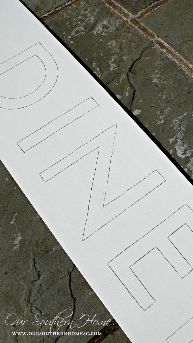 Pottery Barn Inspired Diner Sign Our Southern Home