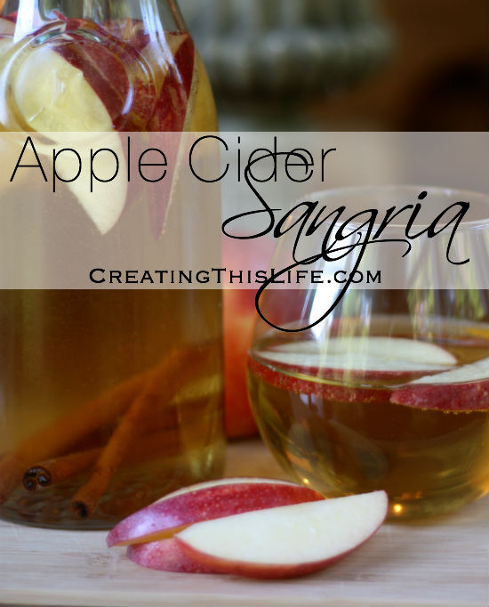 Apple Cider Sangria Recipe at CreatingThisLife.com