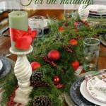 Festive ideas for decorating with plaids for the holidays via Our Southern Homr