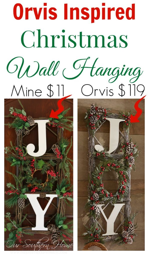 Orvis inspired JOY wall hanging for much less from Our Southern Home