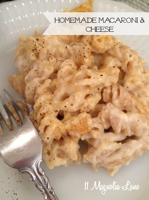 mac and cheese recipe marked