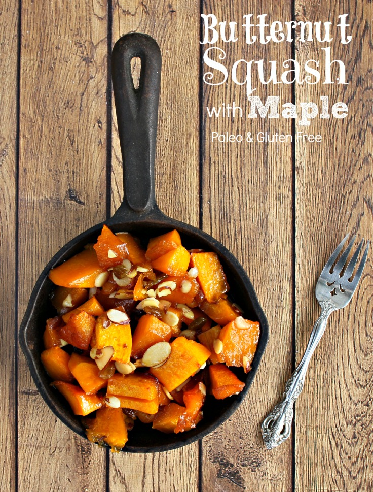 Paleo Thanksgiving Recipe | Butternut Squash with Maple