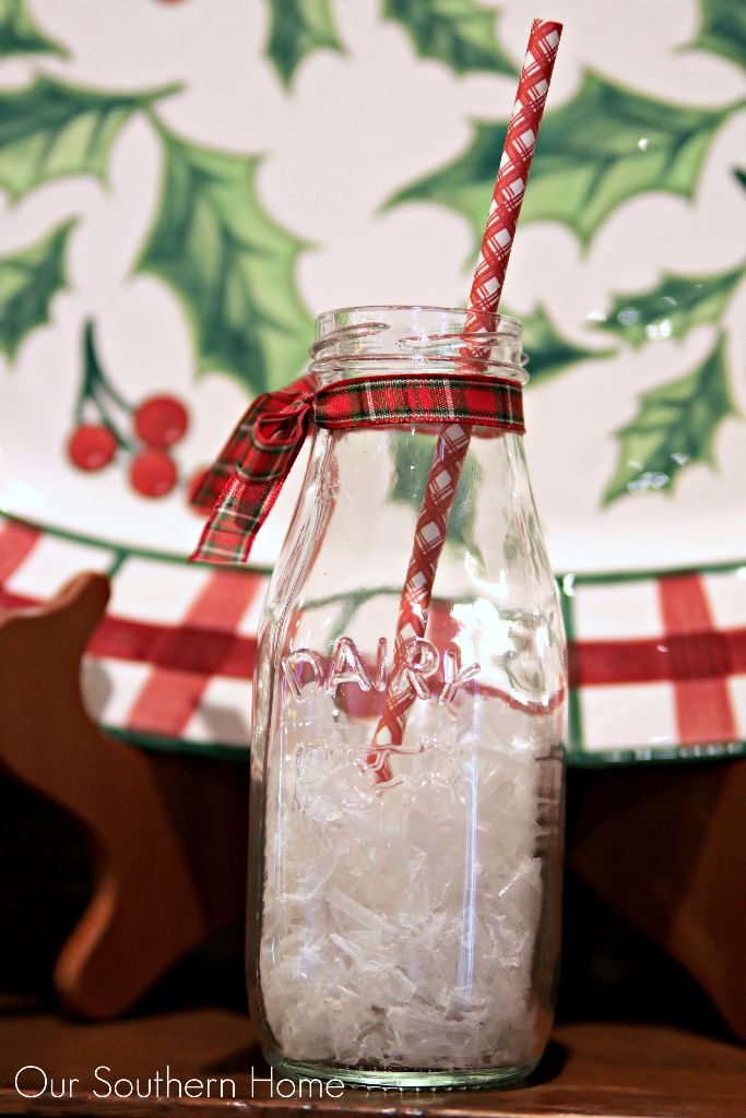 Christmas Kitchen Hutch ready for the holiday with French Country Style from Our Southern Home