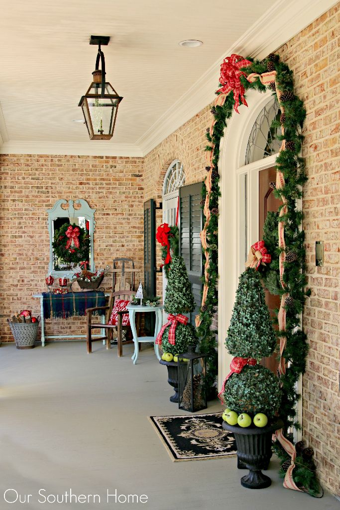 Welcome Home Tour featuring the Christmas Porch of Our Southern Home