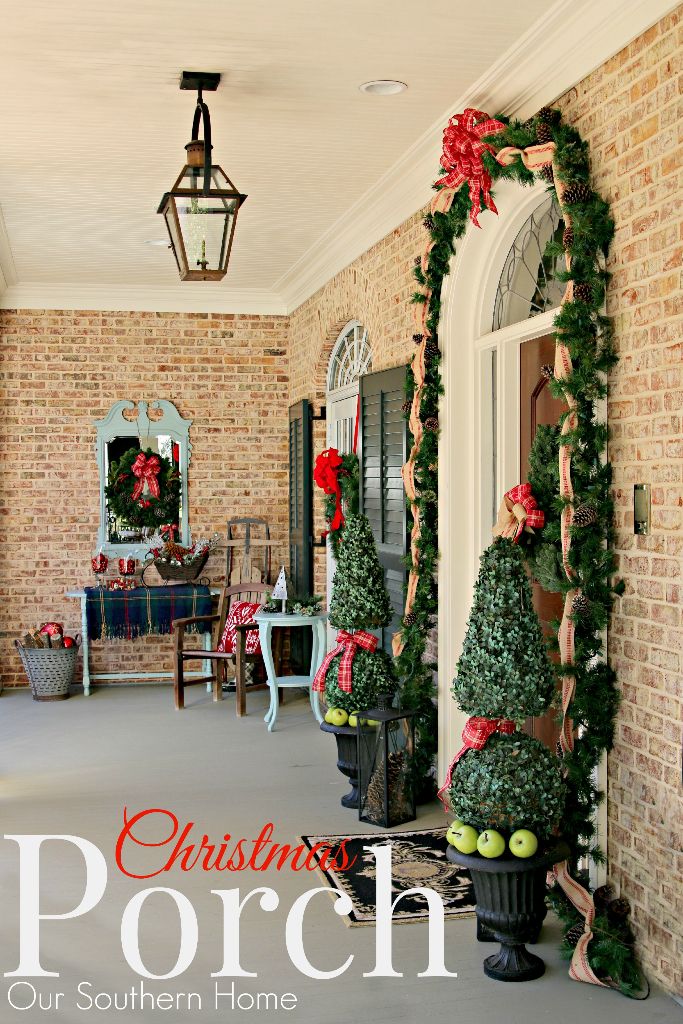 Welcome Home Tour featuring the Christmas Porch of Our Southern Home