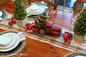 Welcome to a Country Christmas breakfast room by Our Southern Home.