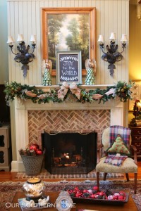 French Country Christmas mantel by Our Southern Home