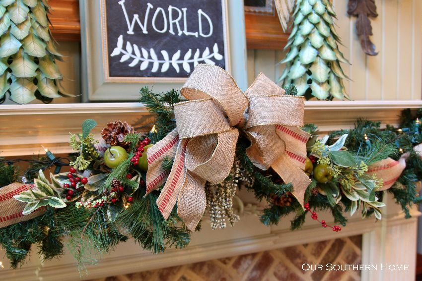 French Country Christmas mantel by Our Southern Home