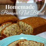 Recipe for the best homemade banana nut bread! This is perfect to make ahead and freeze for gift giving by Our Southern Home