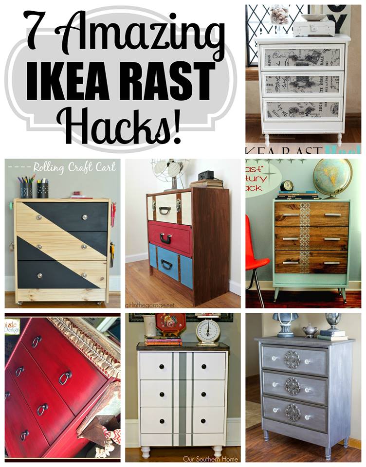 Vintage Farmhouse Ikea Rast Hack from Our Southern Home