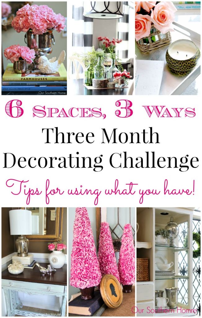 3 Month Decorating Challenge - One space, three ways brought to you by a group of top bloggers!