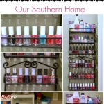 Quick and Easy nail polish organizing by Our Southern Home