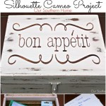 Weekly menu board storage box by Our Southern Home using a Silhouette Cameo