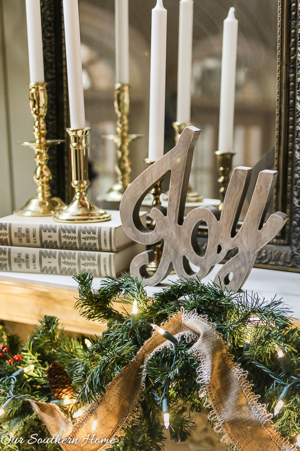 Christmas home tour from Our Southern Home with French Farmhouse style. Lots of DIY ideas. High style on a budget!