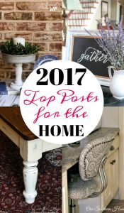 Top posts for the home from 2017! Everything from thrift store makeovers to recipes and a knitting project!
