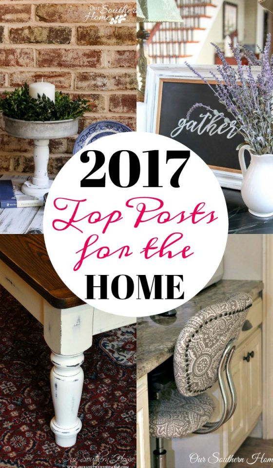 Top posts for the home from 2017! Everything from thrift store makeovers to recipes and a knitting project! #topprojects #furnituremakeovers #painting #thriftstoremakeovers 