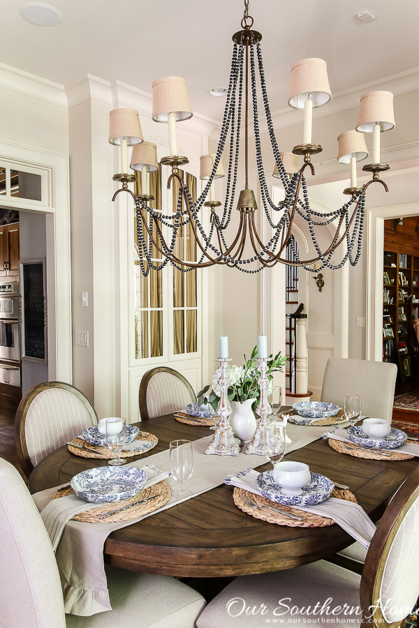 Summer home tour of this Southern French Farmhouse with loads of classic charm. #summertour #frenchfarmhouse #porch #farmhouse