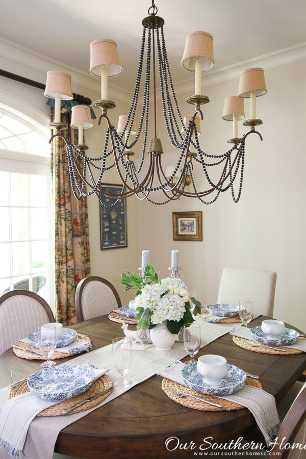 Summer home tour of this Southern French Farmhouse with loads of classic charm. #summertour #frenchfarmhouse #porch #farmhouse