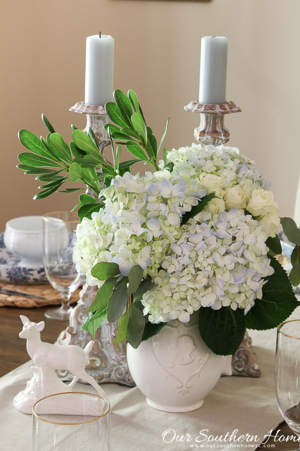 Summer home tour of this Southern French Farmhouse with loads of classic charm. #summertour #frenchfarmhouse #porch #farmhouse