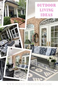 collage of outdoor decor