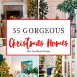 christmas home tour collage with text overlay