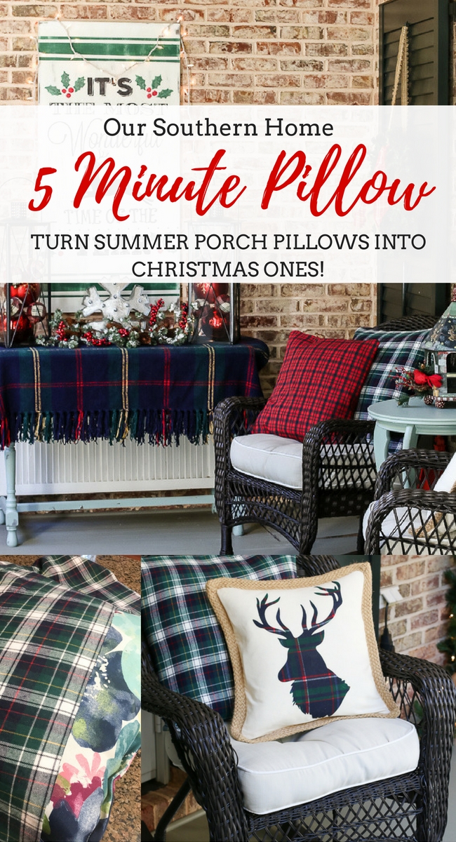 How to Turn Regular Pillows Into Christmas Pillows