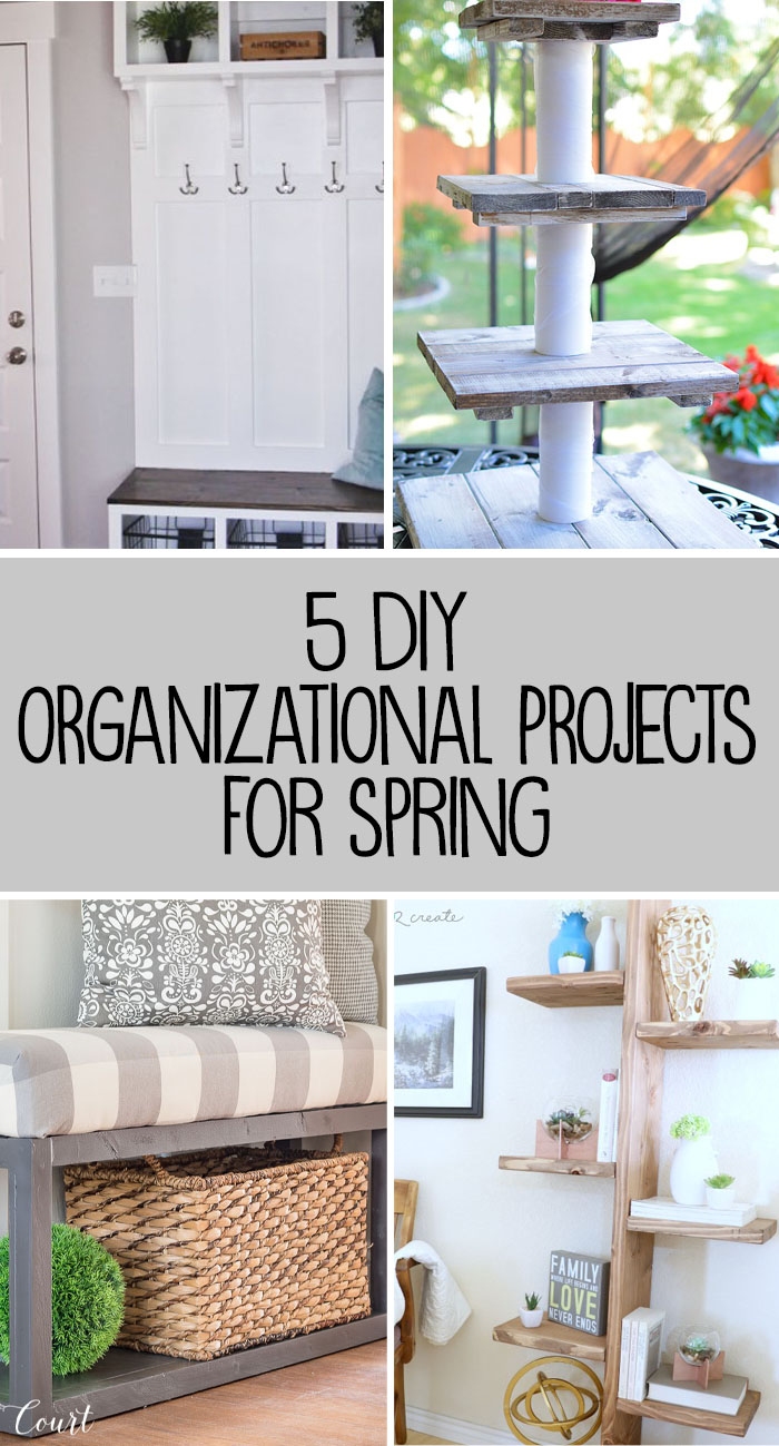 5 DIY Organizing Projects for the home!
