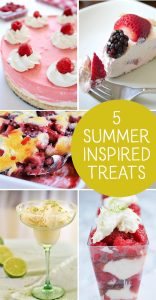 Five Summer Inspired Treats are the features from Inspiration Monday!!