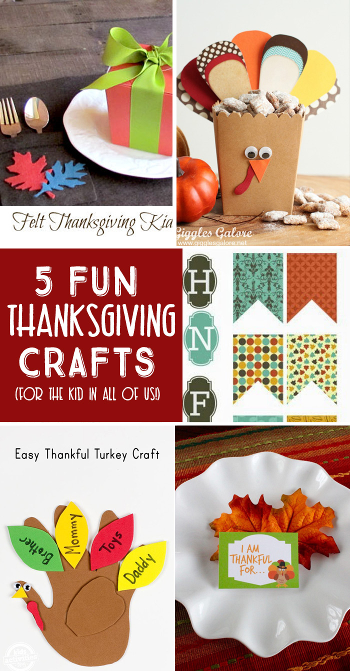 5 Thanksgiving Crafts are the features this week from Inspiration Monday!